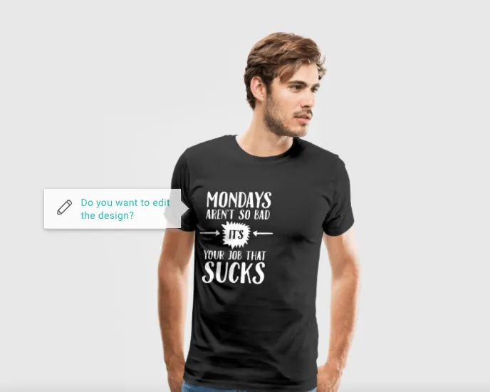 your job sucks - personalised T-shirt, personalised T-shirts for entrepreneurs