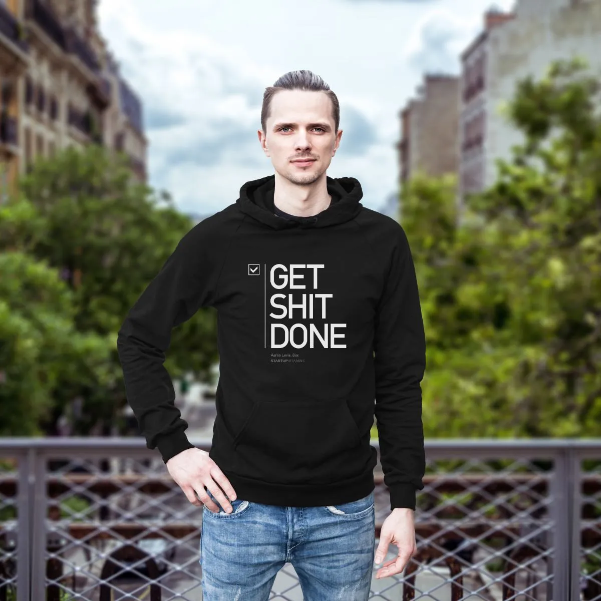 Get Sh*t done personalised Hoodie, personalised T-shirts for entrepreneurs