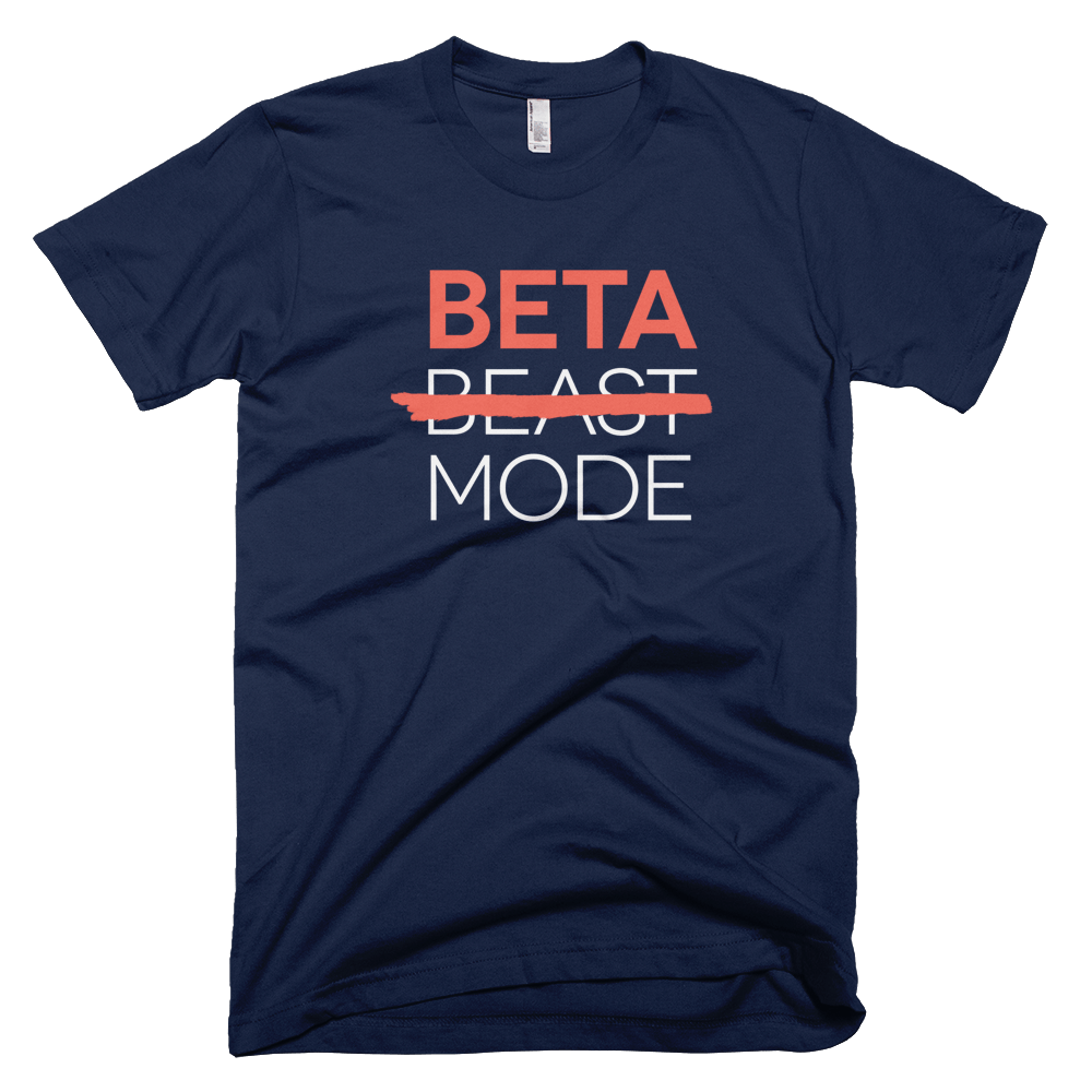 beta mode personalised t-shirt, personalised T-shirts for entrepreneurs