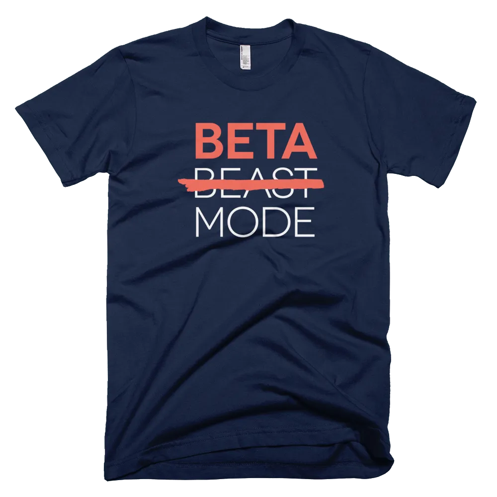 beta mode personalised t-shirt, personalised T-shirts for entrepreneurs