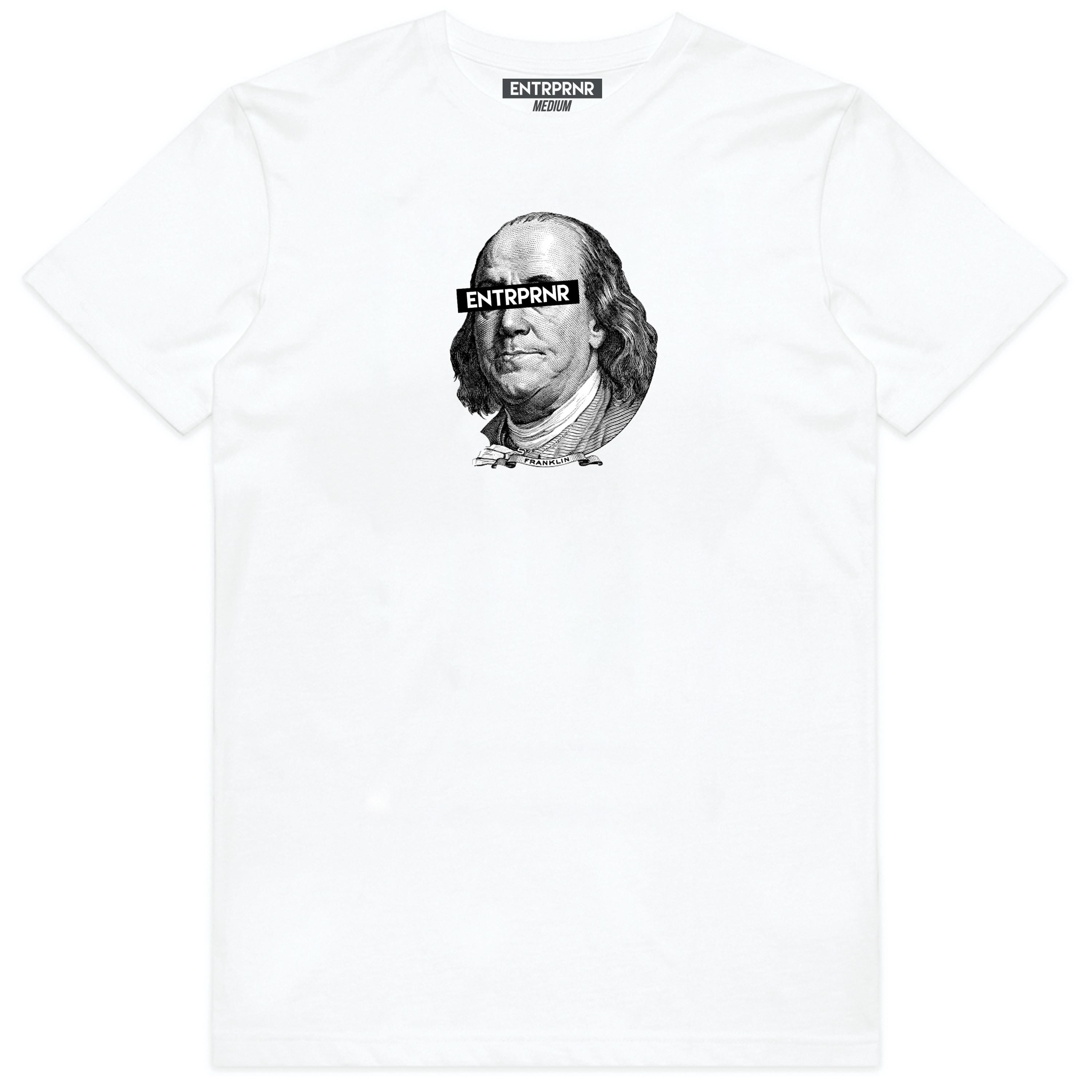 benjamin franklin personalised T-shirts, personalised T-shirts for entrepreneurs