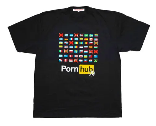 black t-shirt, pornhub, richardson