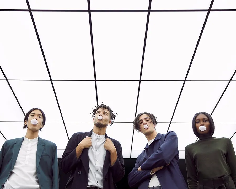 lookbook, group, chewing gum