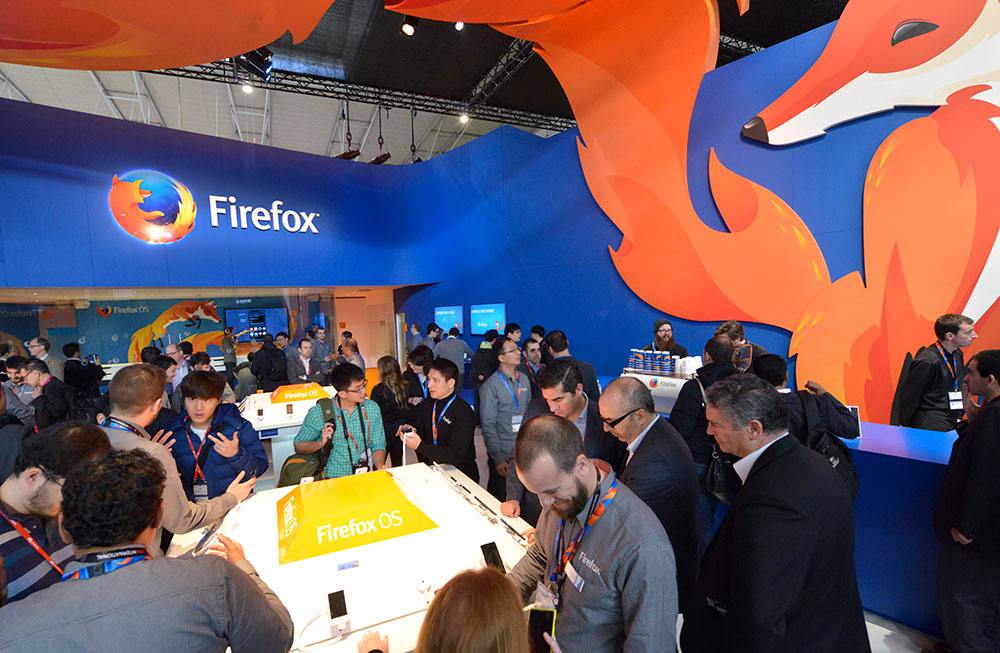 Event stand ideas: Mozilla Firefox at the Mobile World Congress.