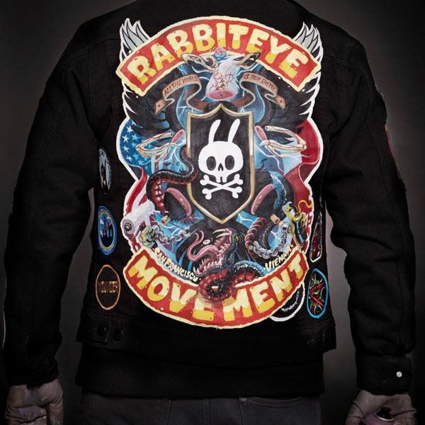 street art, t-shirt design, black denim jacket