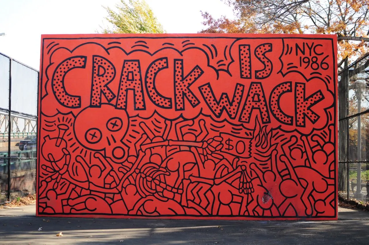 street art, keith haring, mural