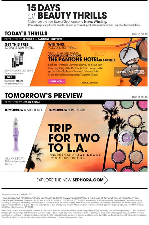 Social Media Contest Ideas: Sephora
