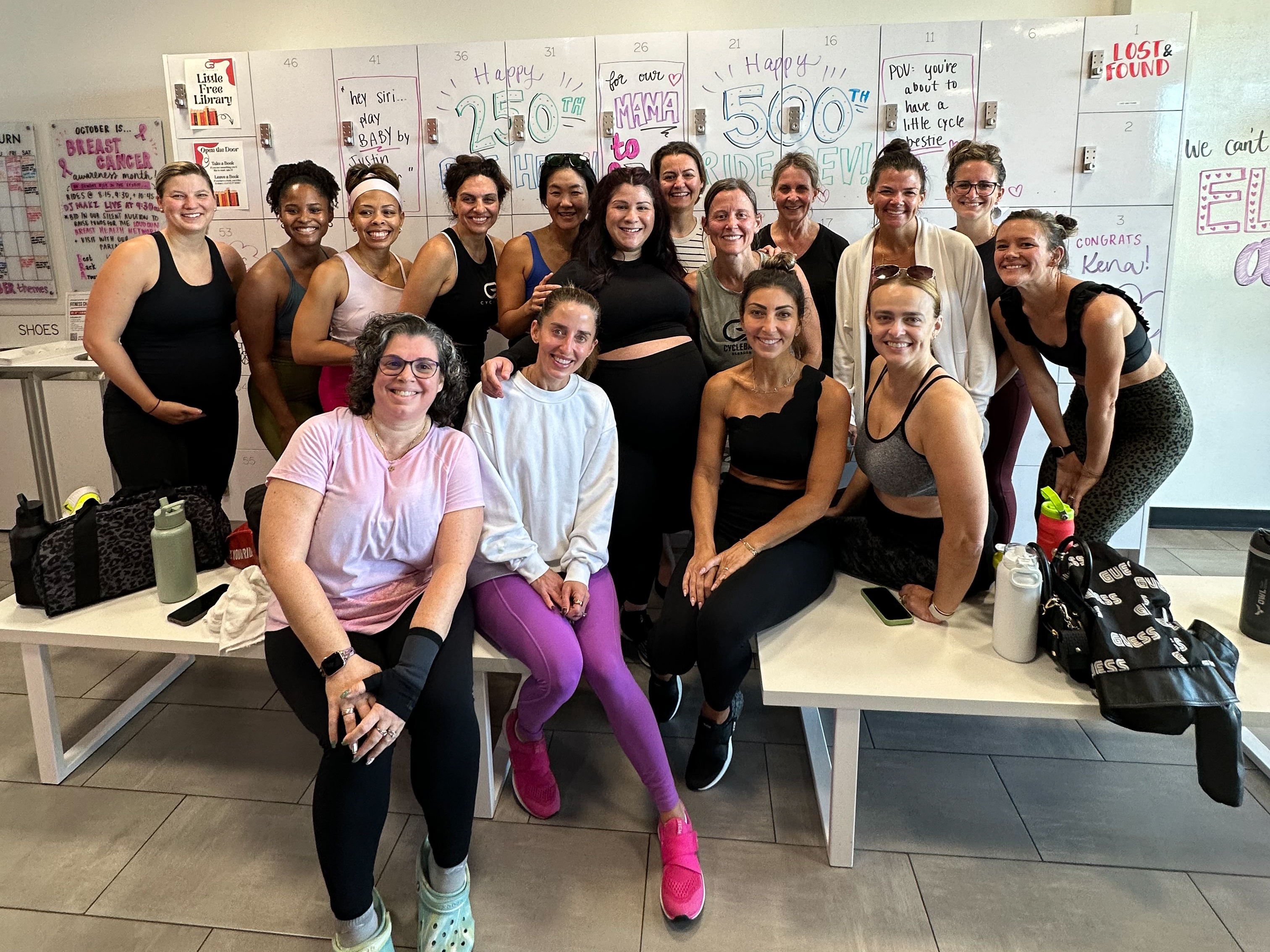 A CycleBar Ashburn rider in the studio