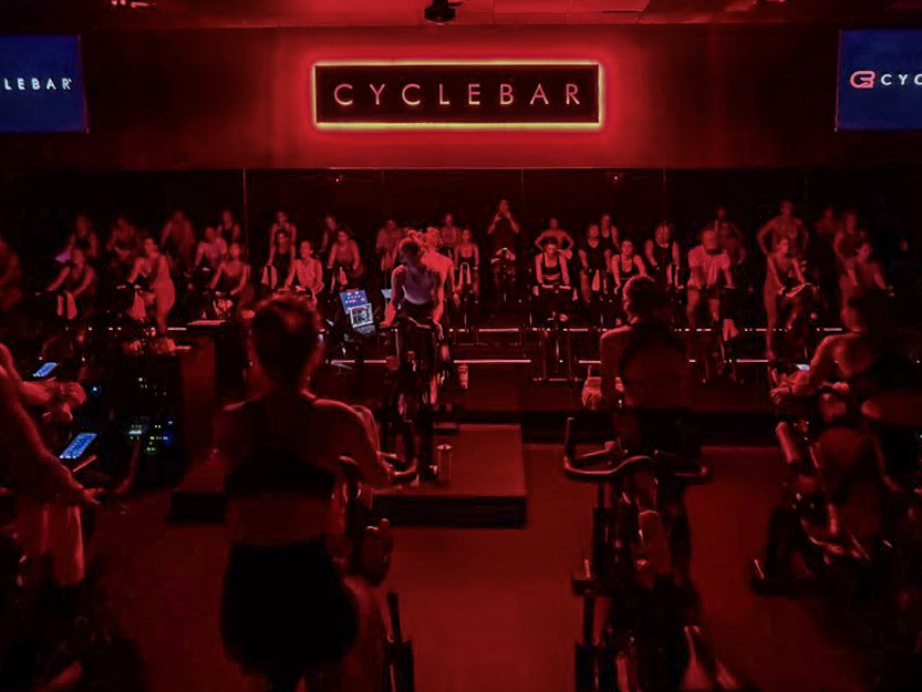 A private group celebrating at CycleBar Ashburn