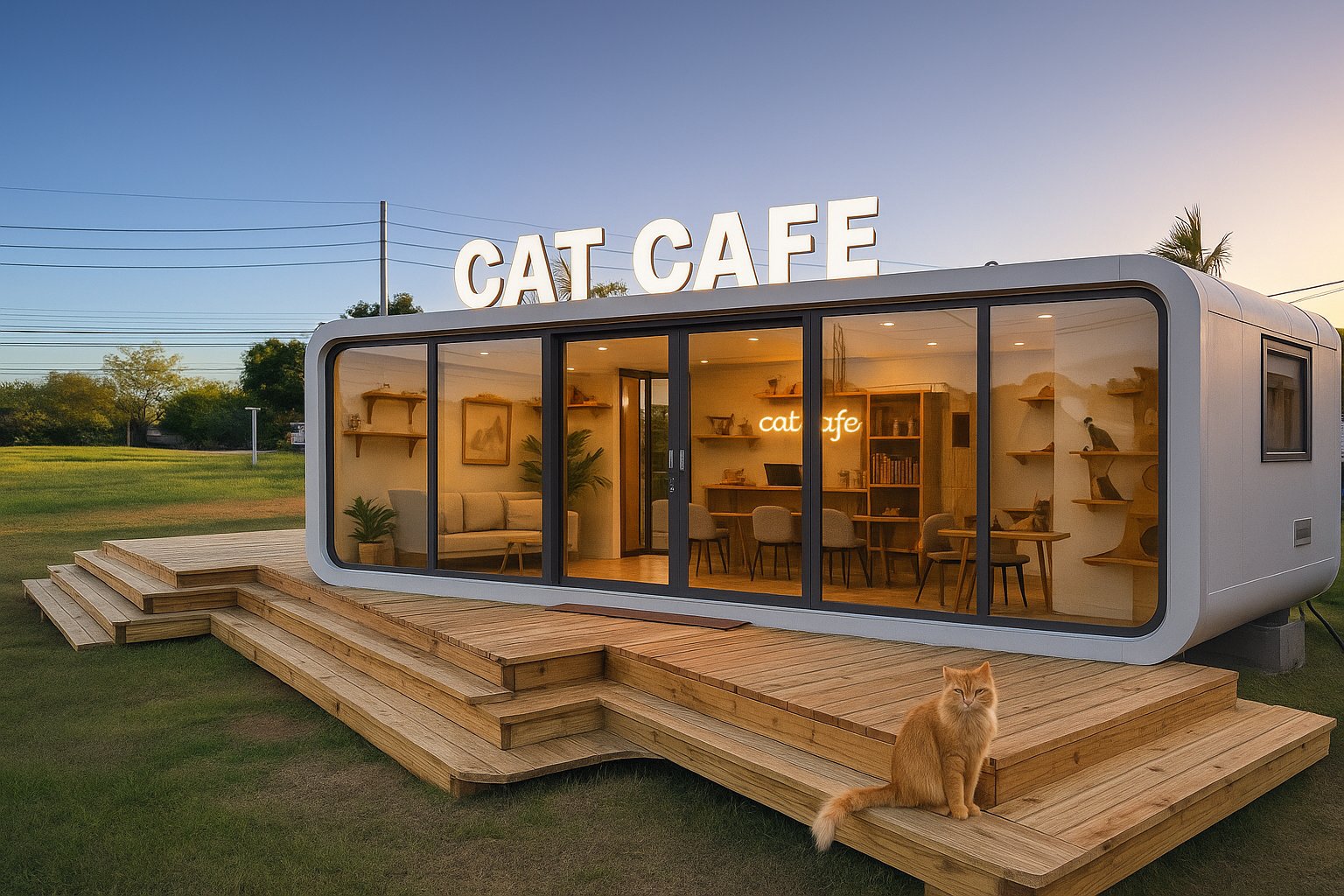 Cat Cafe — commercial use case