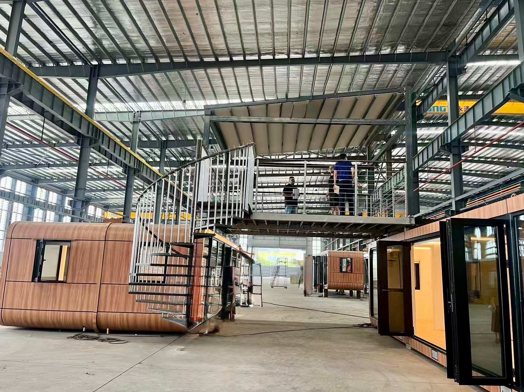 Factory floor — units mid-assembly