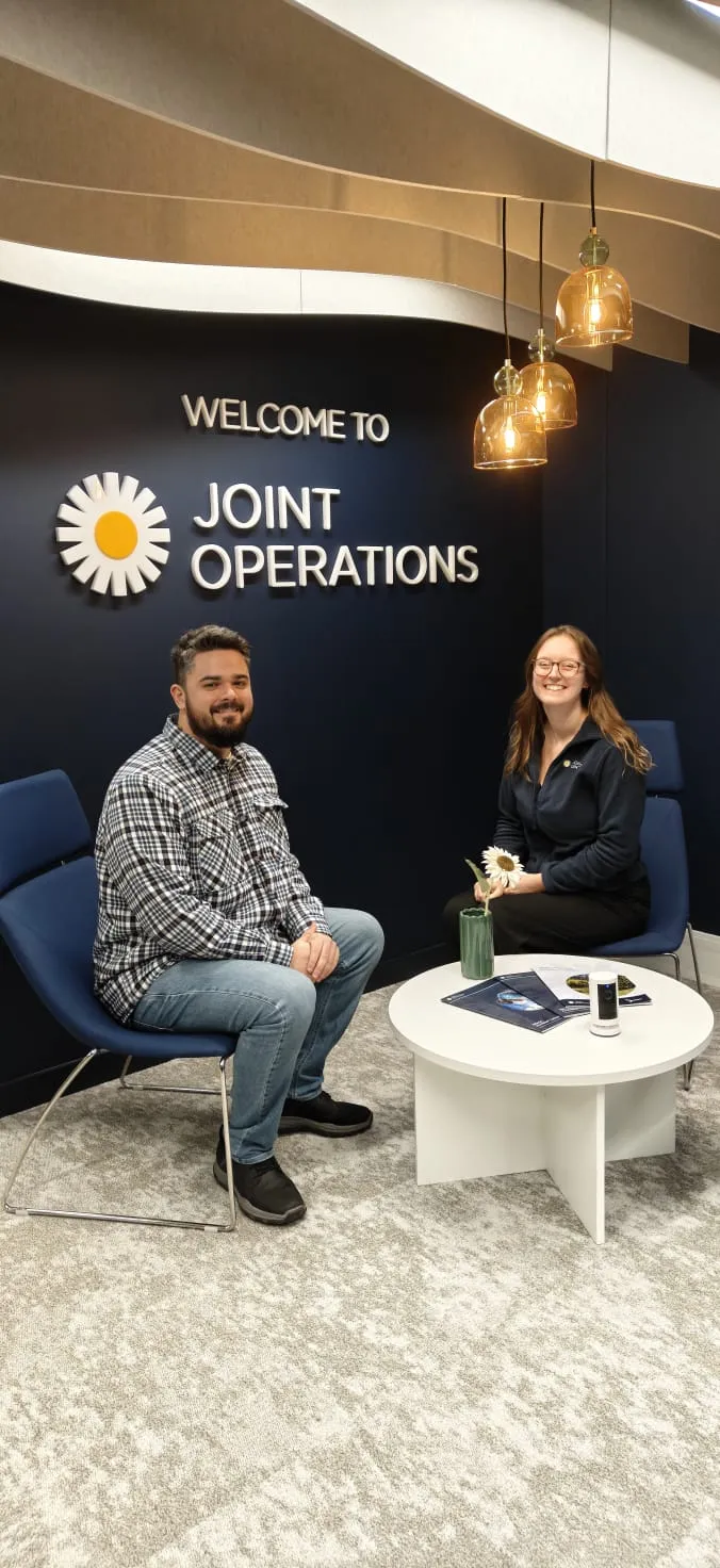 Constantinos visiting the Joint Operations office in Bristol for UAT