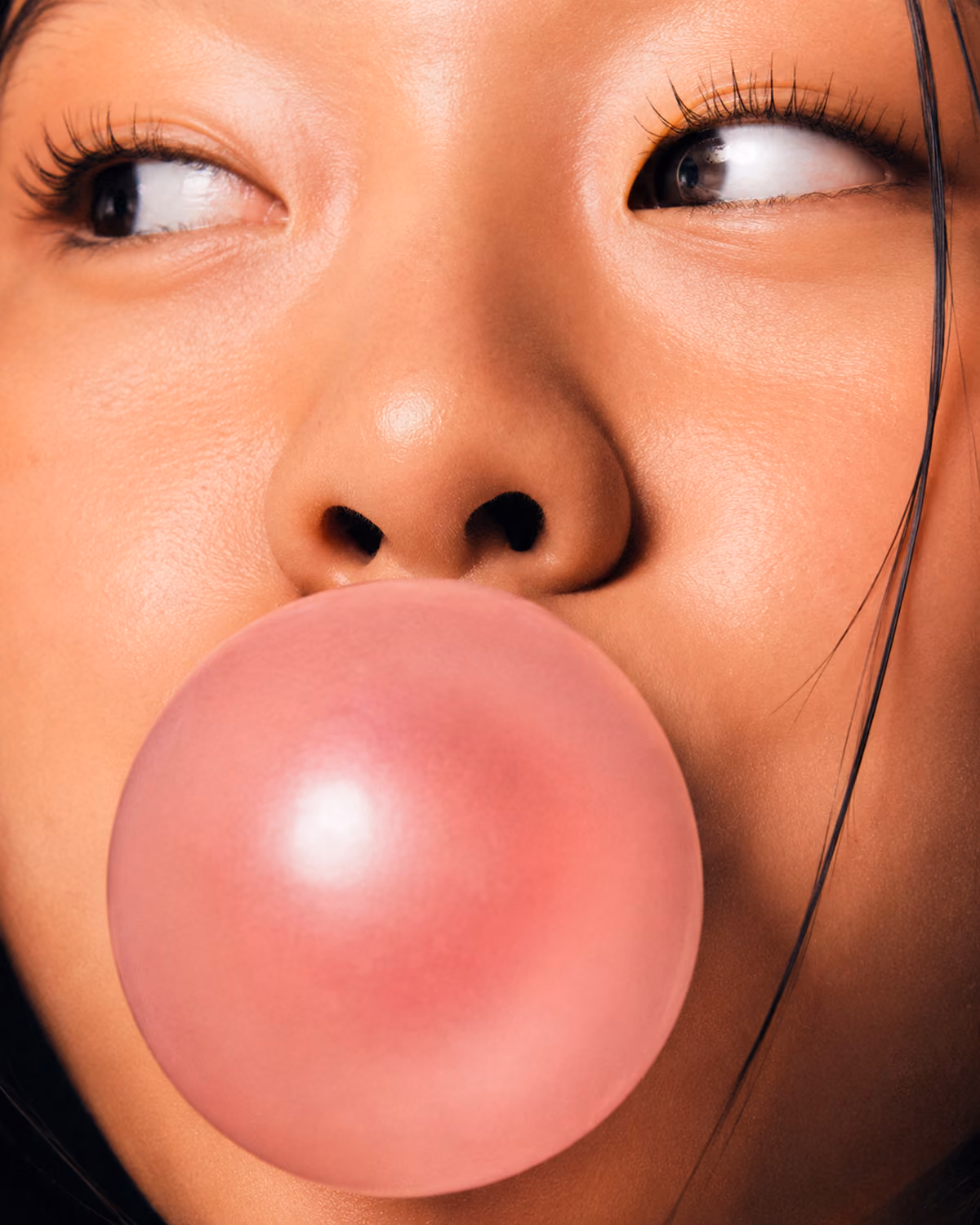 Stilstaand beeld naast de bubblegum-animatie