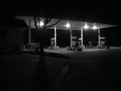 Gas station and convenience store exterior