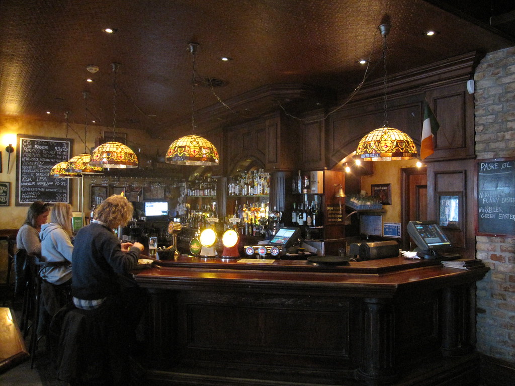 A pub and restaurant interior, representative of downtown Rogers dining spots like Parkside Public
