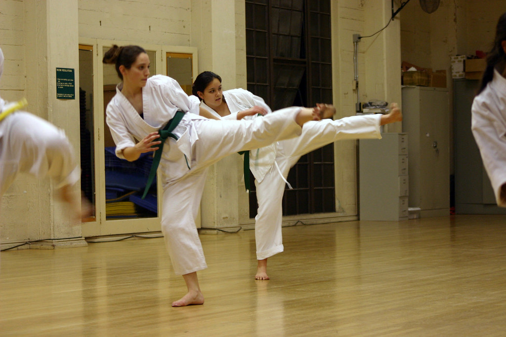 Martial arts training session, representative of Dragon's Nest Martial Arts in Rogers, Arkansas
