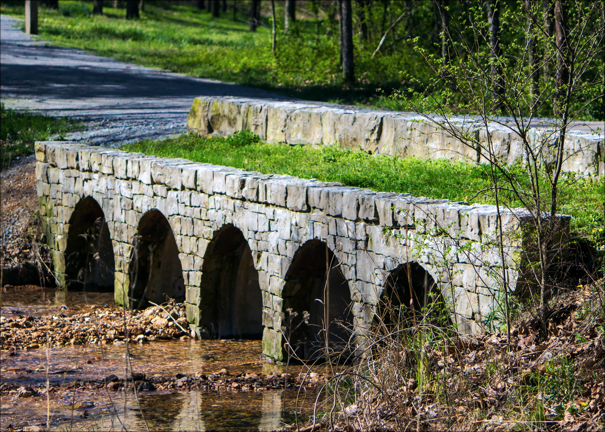 Bridge to the Van Winkle Grounds at Hobbs State Park-Conservation Area in Rogers, Arkansas