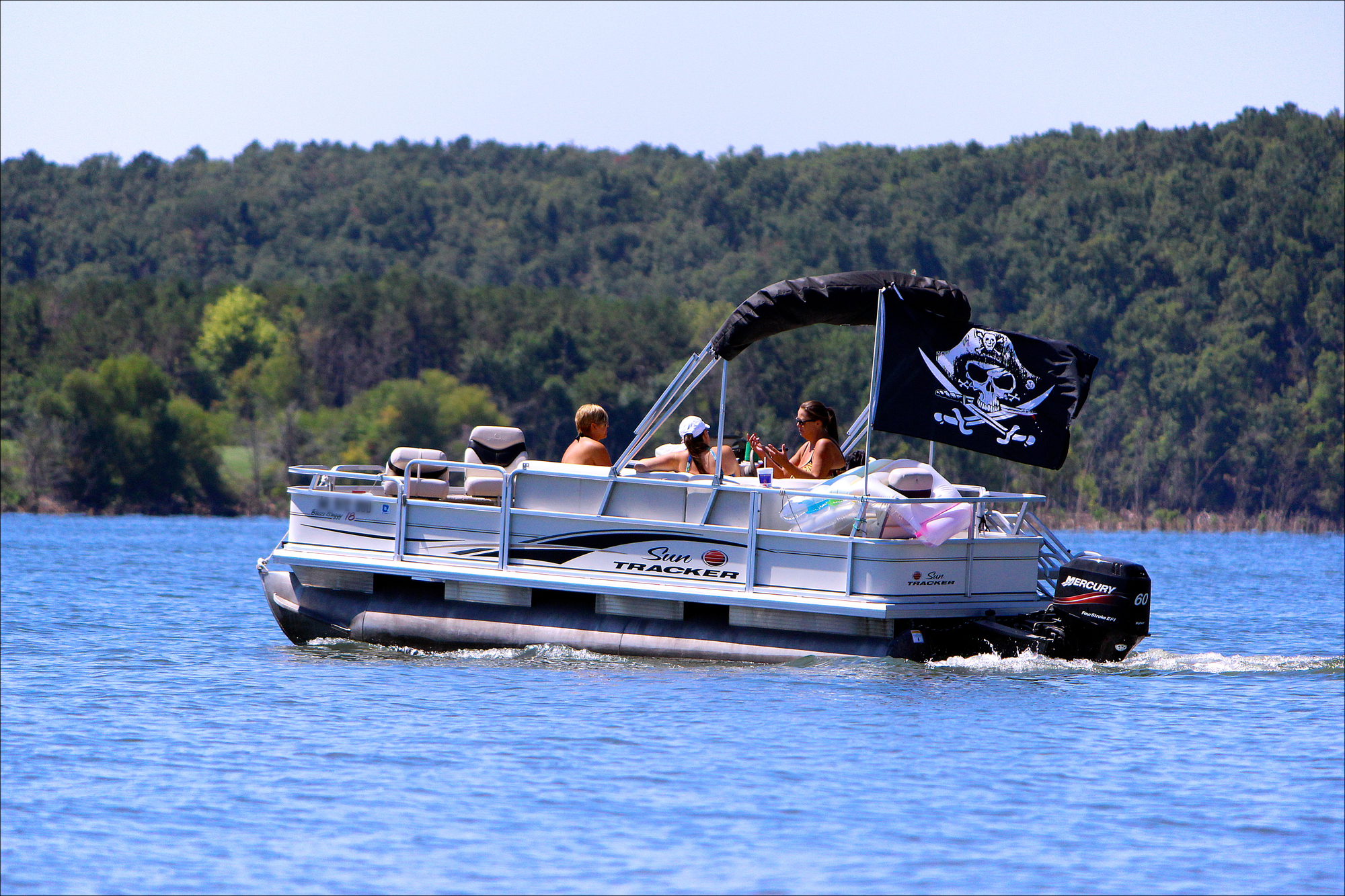 Boat on Beaver Lake near Horseshoe Bend, Rogers, Arkansas