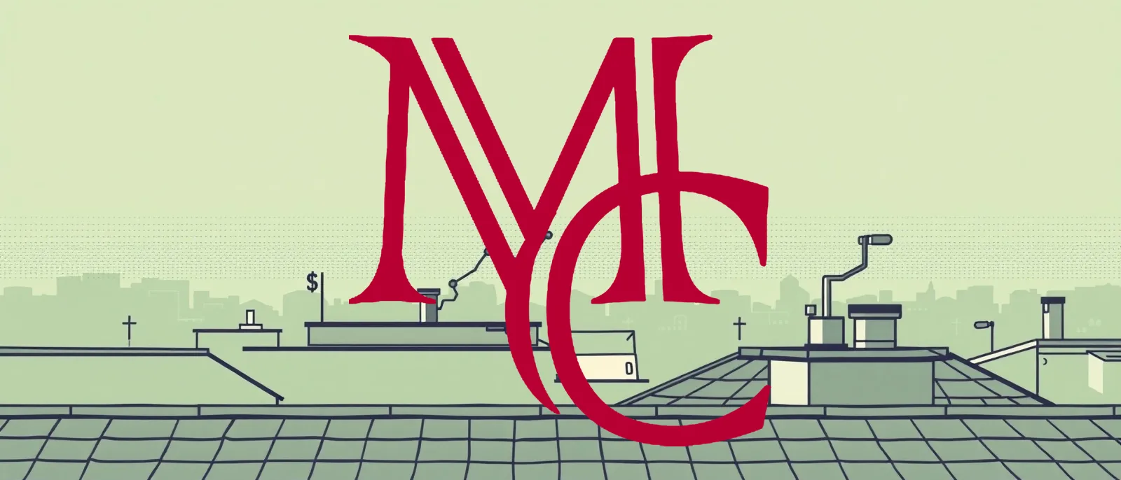 Editorial illustration of a housing market price snapshot — MCG