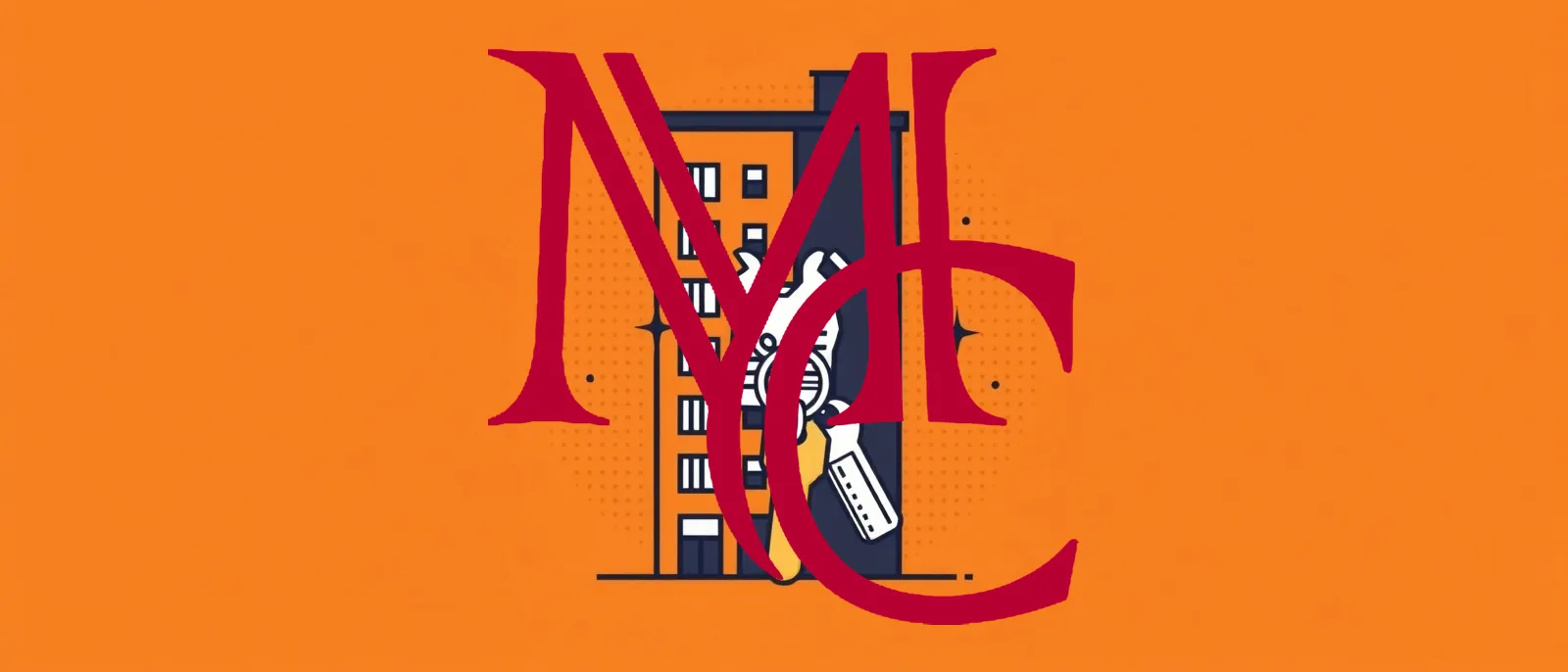Editorial illustration of rental property management tools — MCG