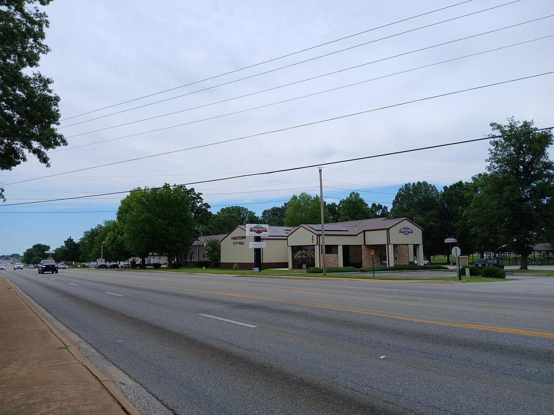 Featured view of the town