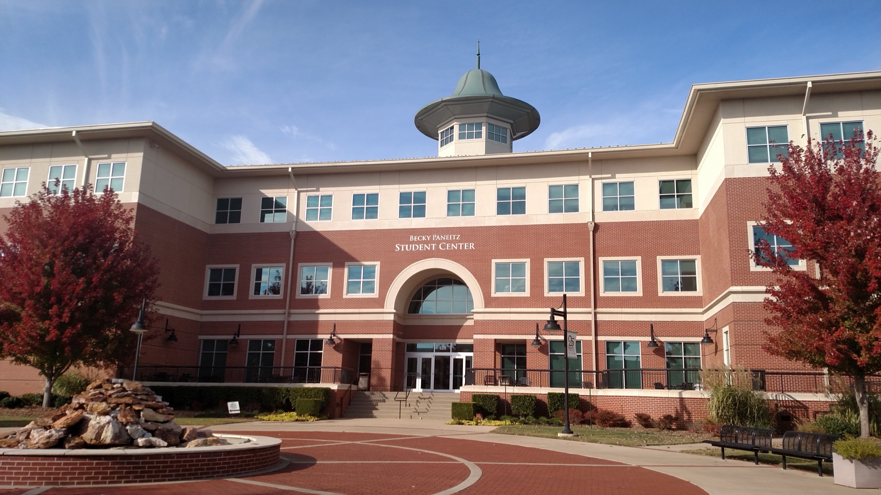 Student Center building at NorthWest Arkansas Community College in Bentonville, Arkansas, photographed in October 2015