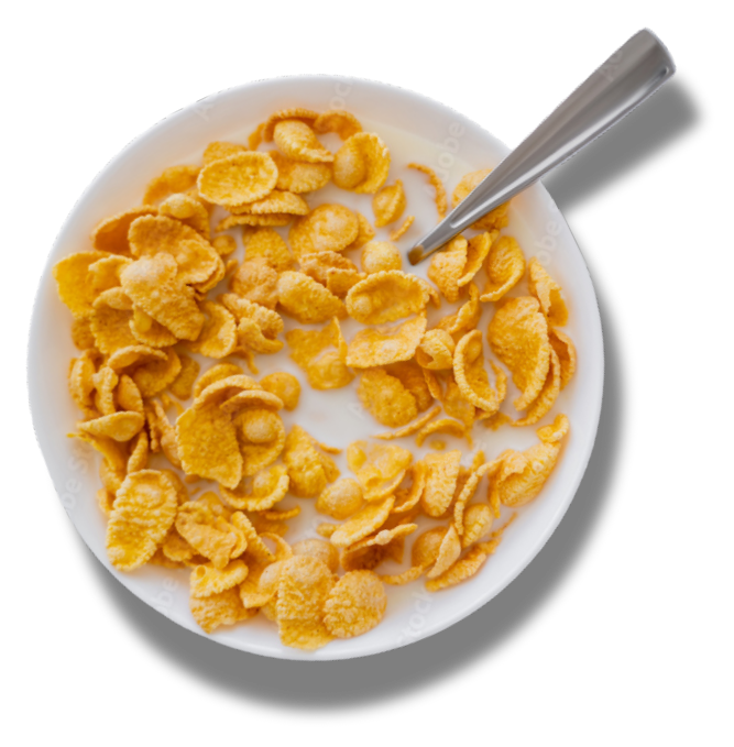 Cereal bowl - say hi