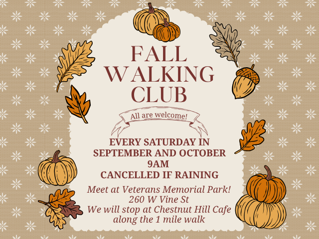 Fall Walking Club - Flyer