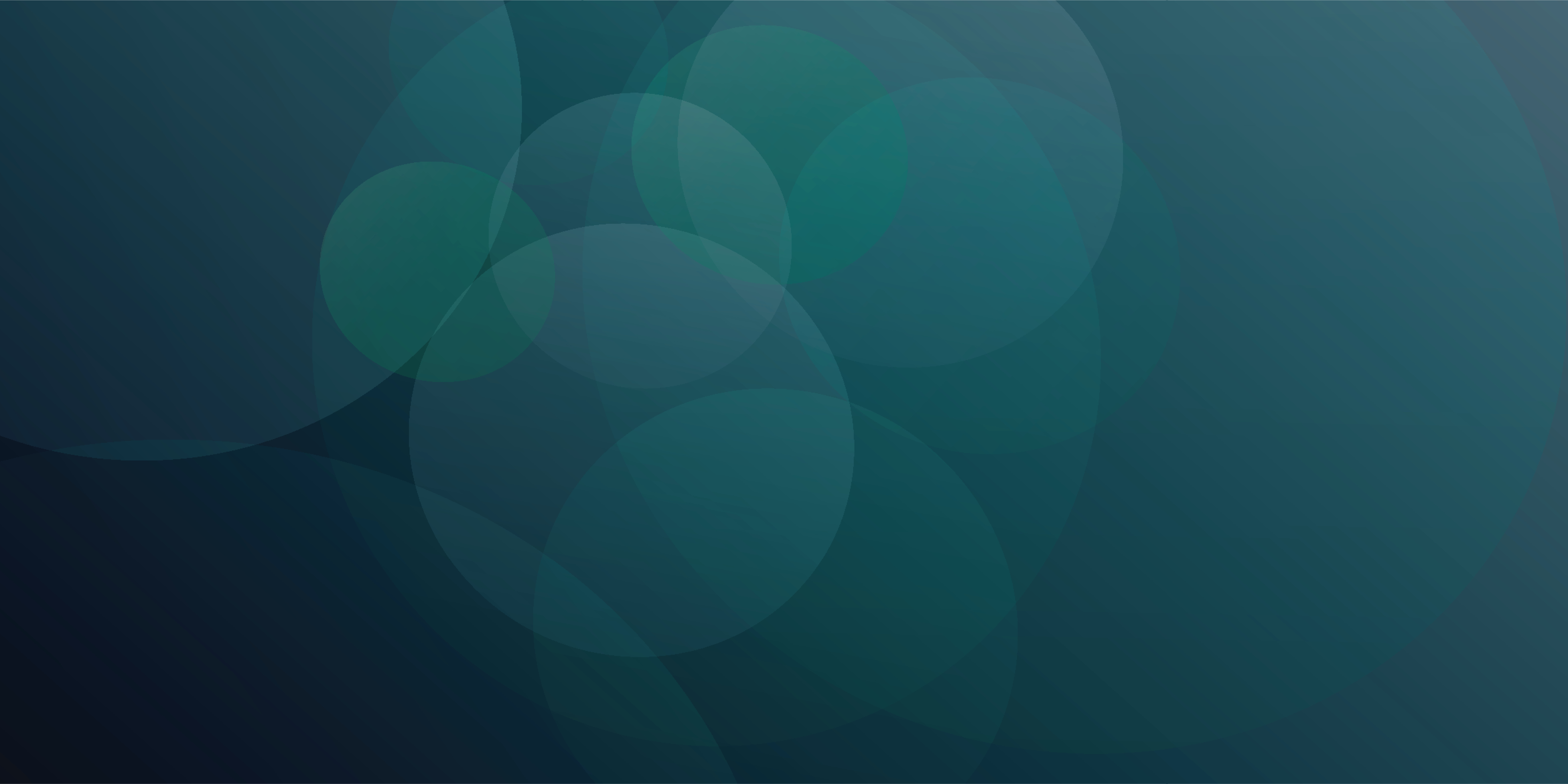 A blue and green background with circles.