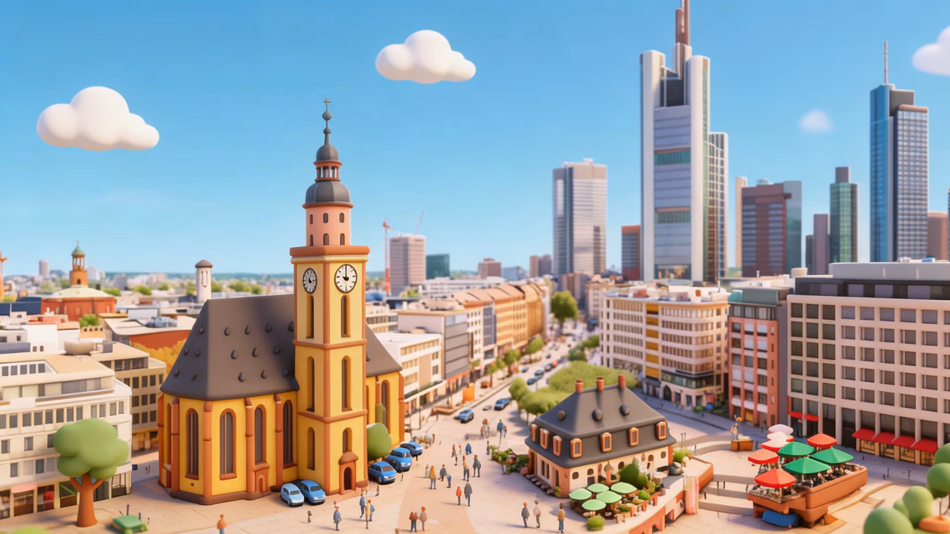 Büro vermieten in Frankfurt am Main - Stadtbild von Frankfurt am Main