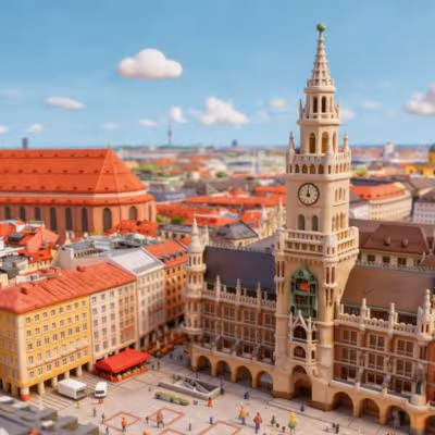 Stadtansicht Büro mieten in München