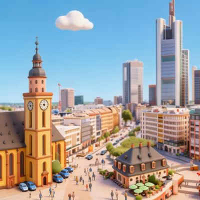 Stadtansicht Büro mieten in Frankfurt