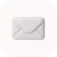 Simpel graues Briefumschlag-Symbol, das eine E-Mail repräsentiert.