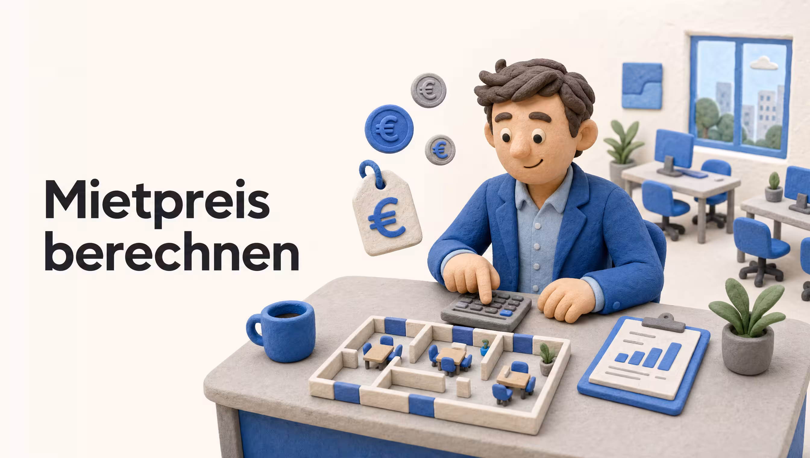 Mietpreis für Büro-Untervermietung berechnen