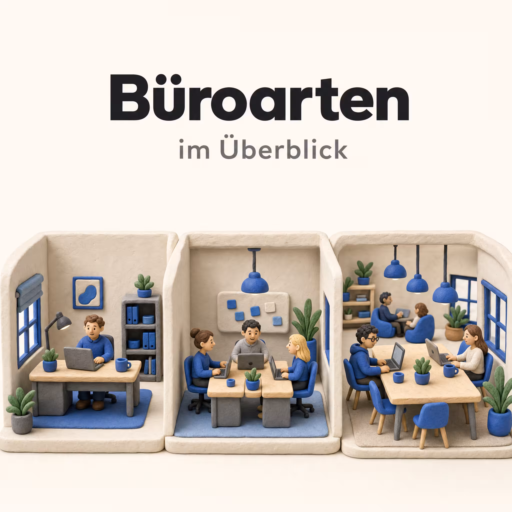 Verschiedene Büroarten im Überblick