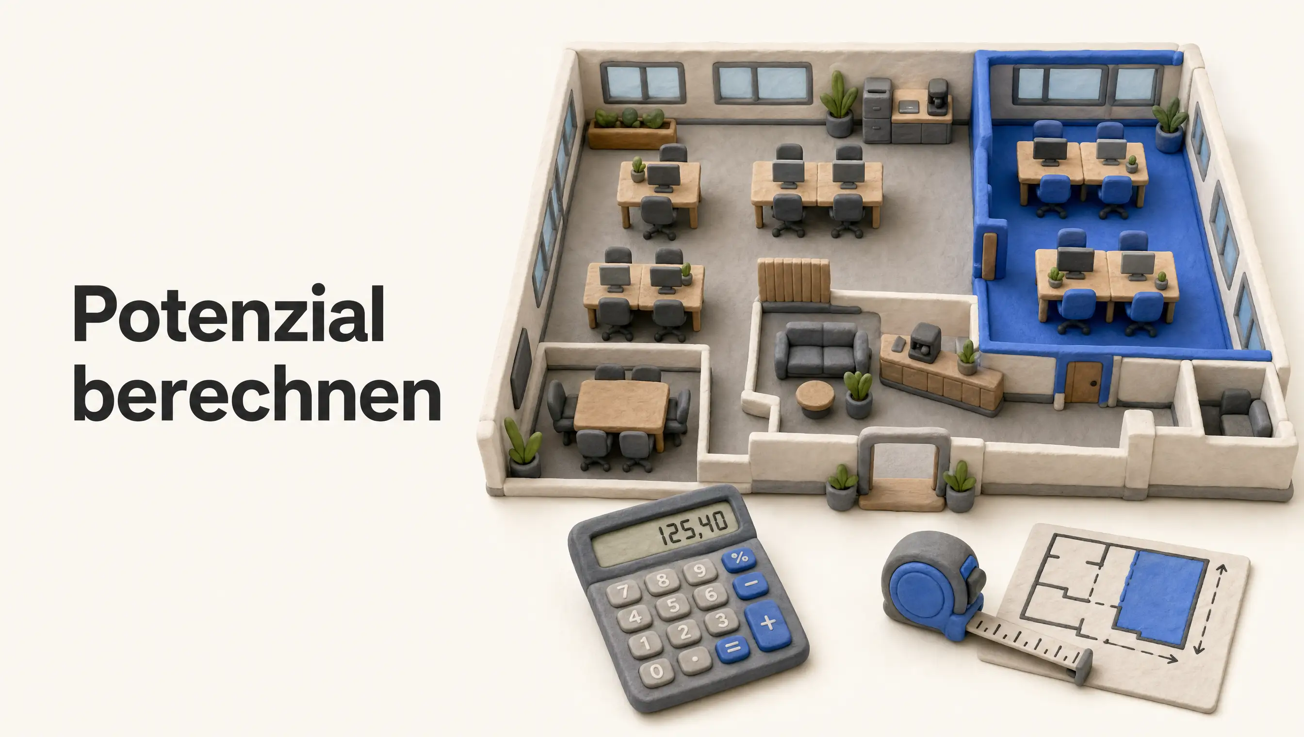 Büroflächen-Potenzial berechnen