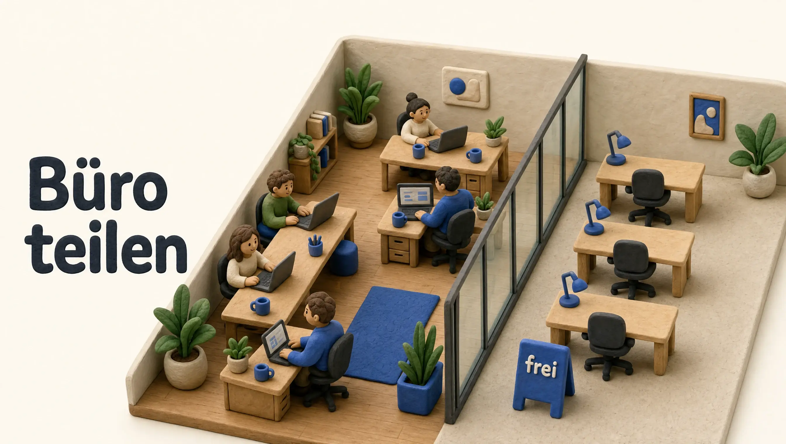 Teilfläche im Büro vermieten