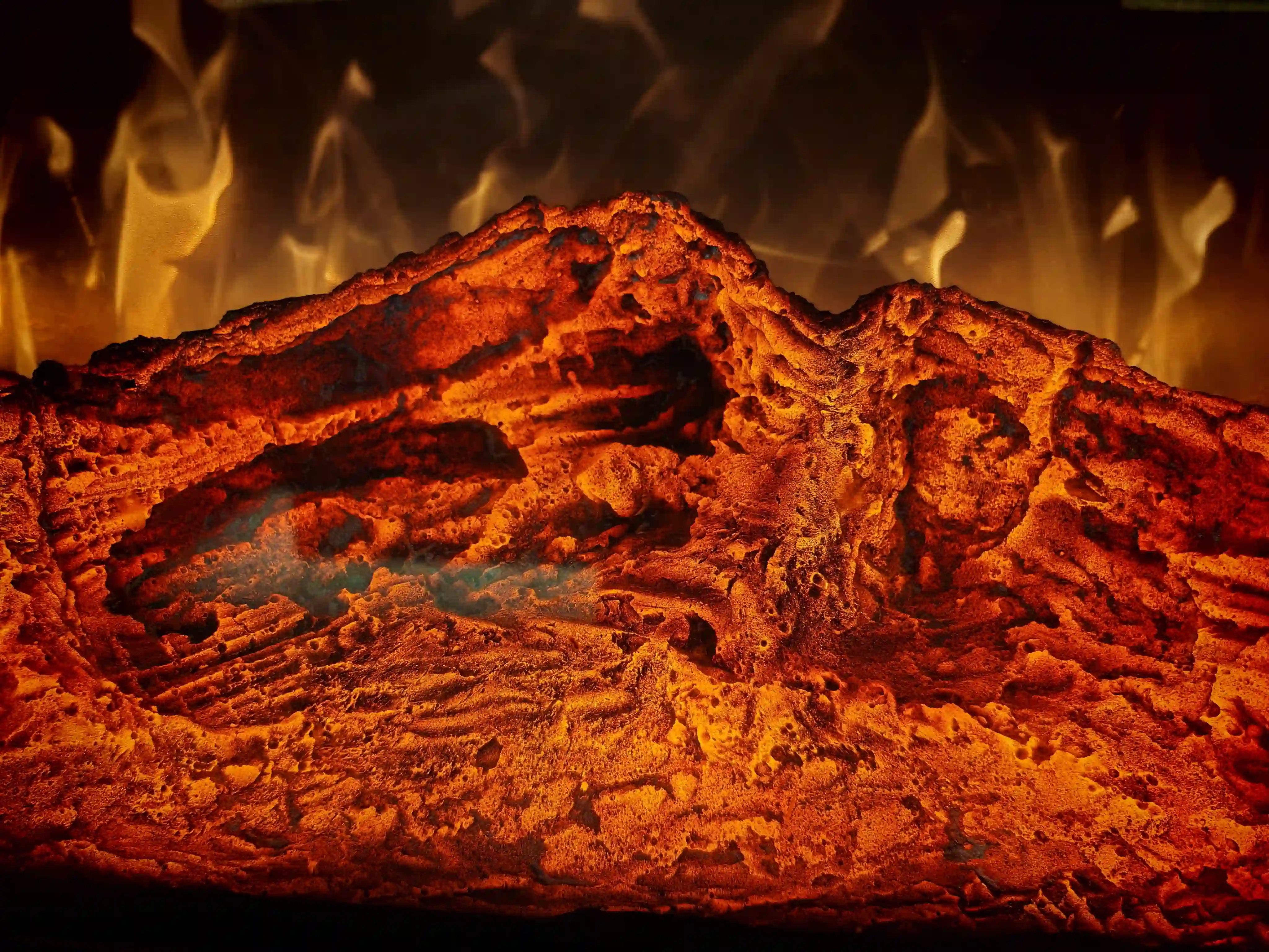 Glowing electric logs