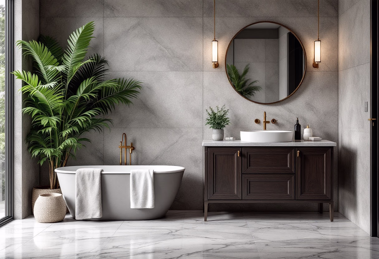 image of completed bathroom renovation