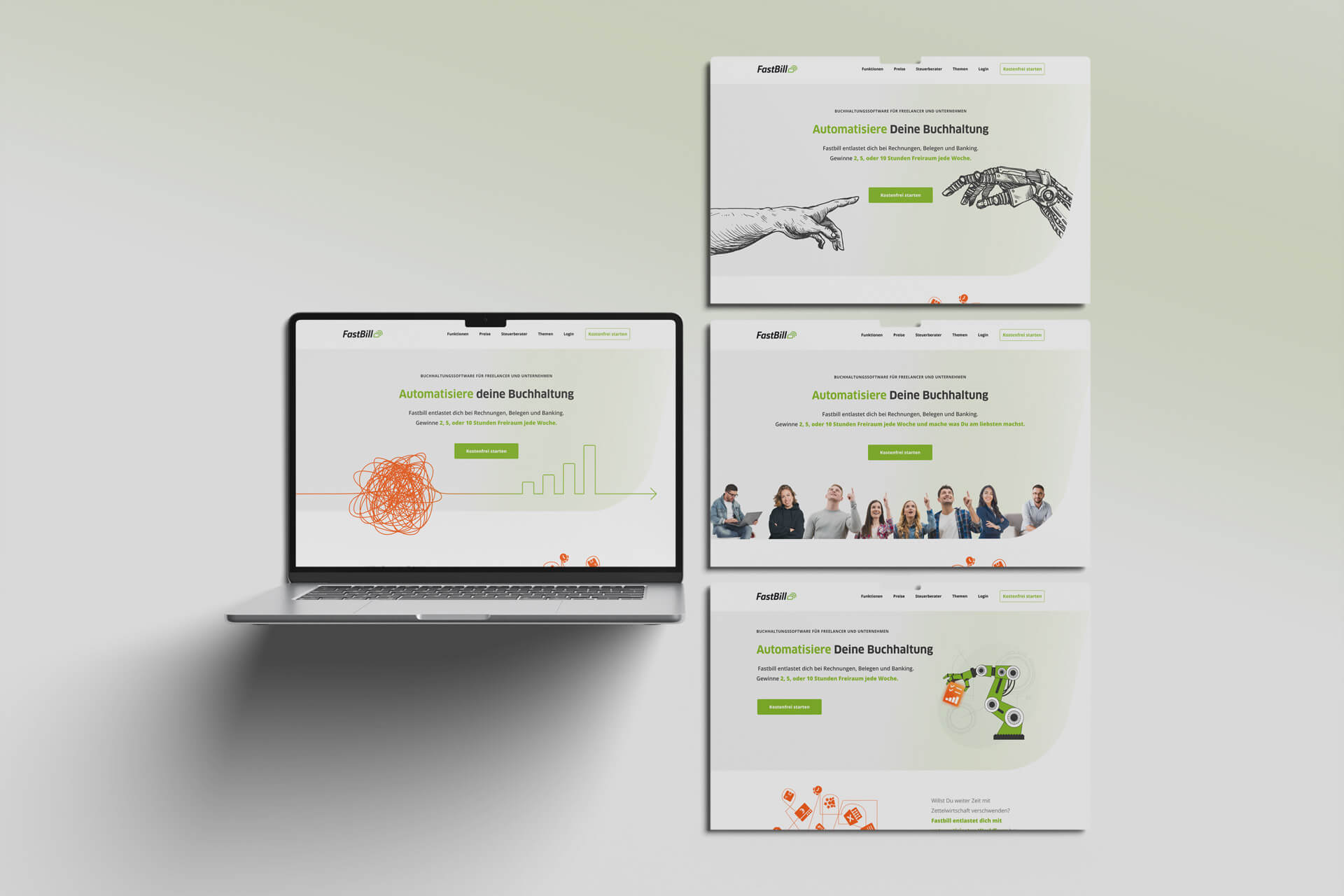 Above the fold,
A/B Test