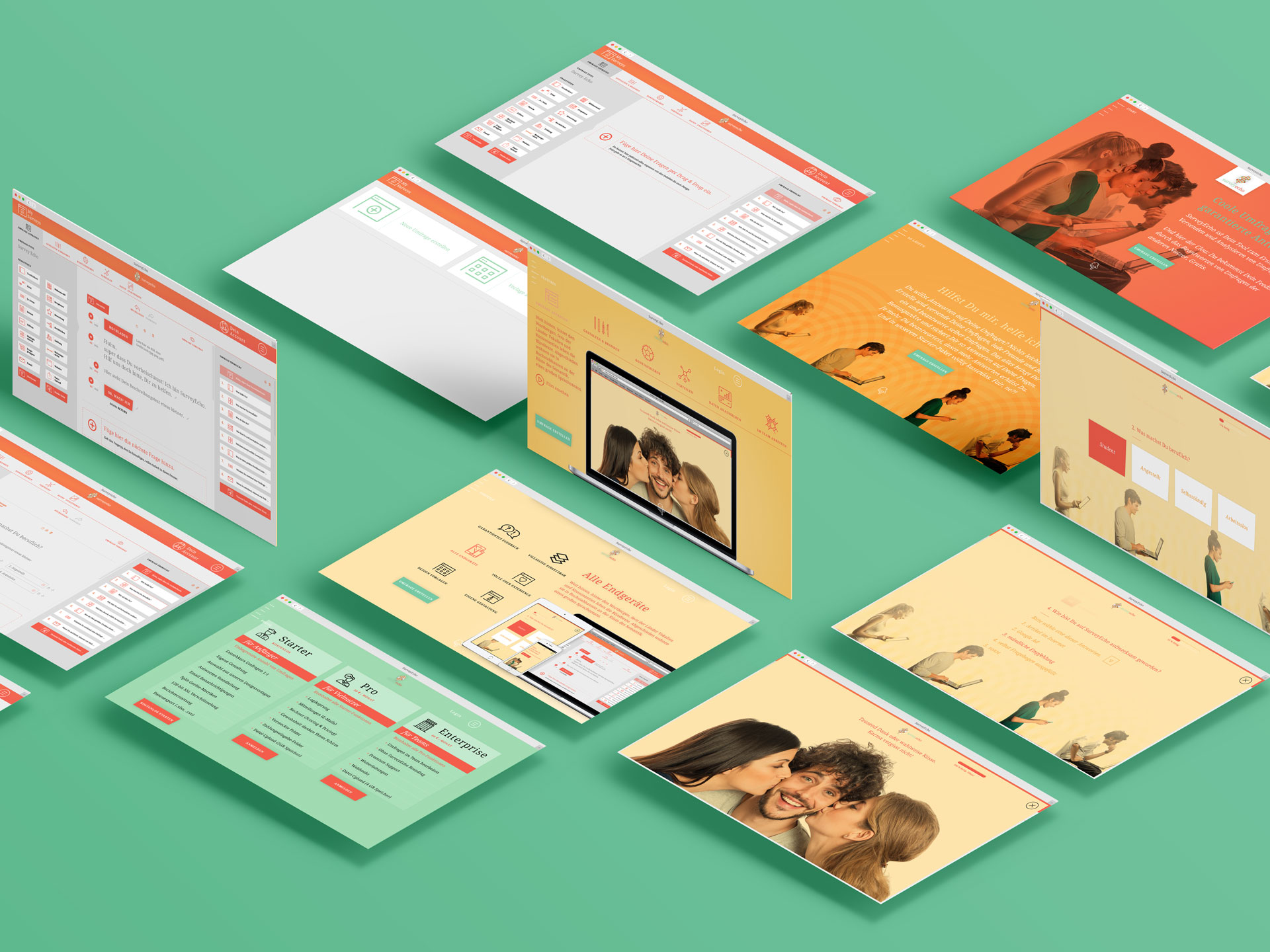 UX & UI für Website und Backend