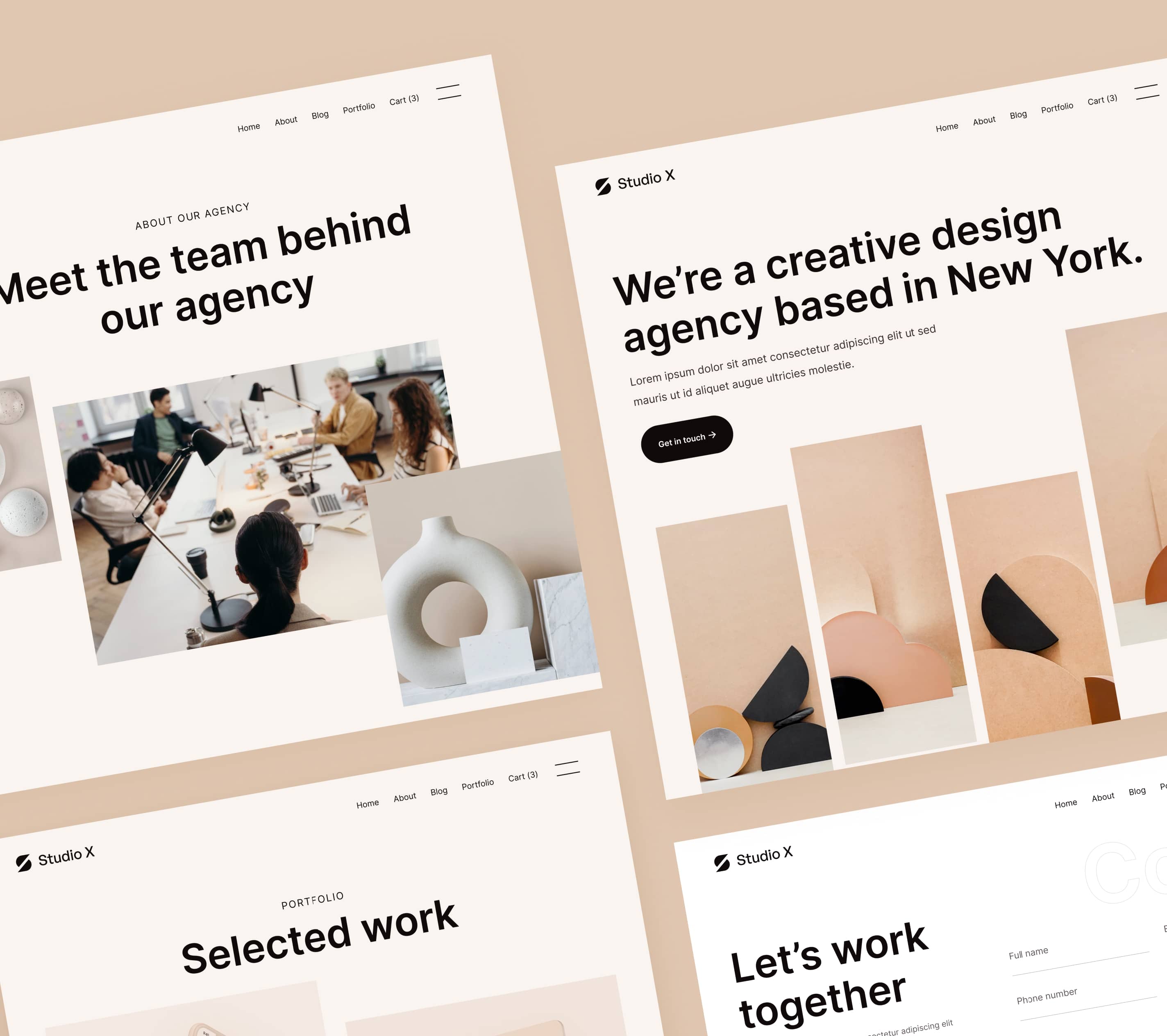 Web design for Studio X