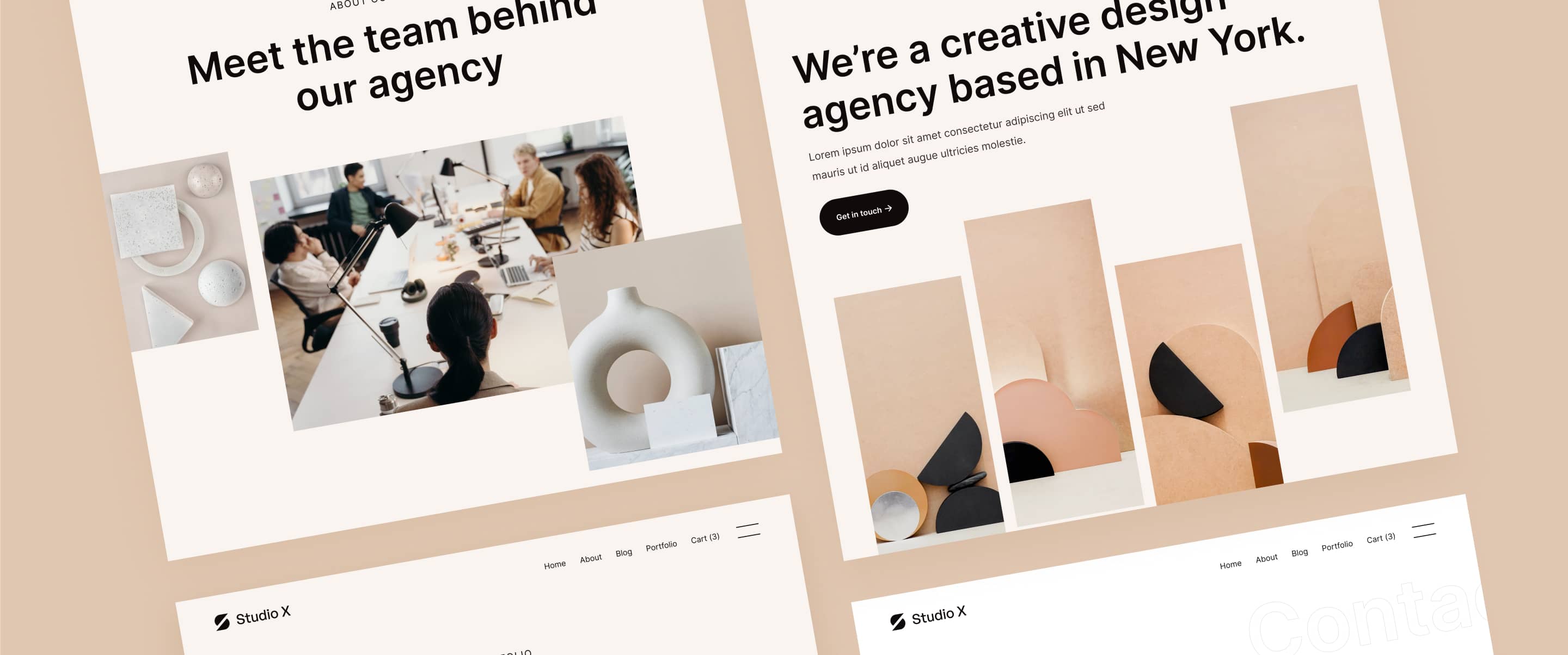 Web design for Studio X