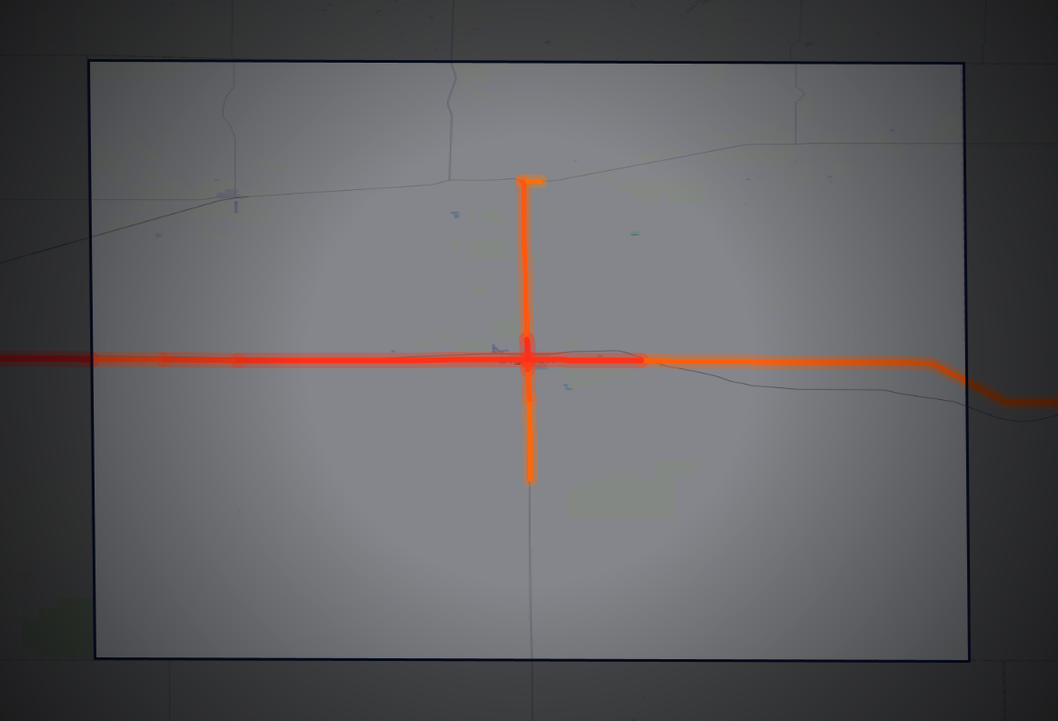 Traffic map of Lane, Kansas