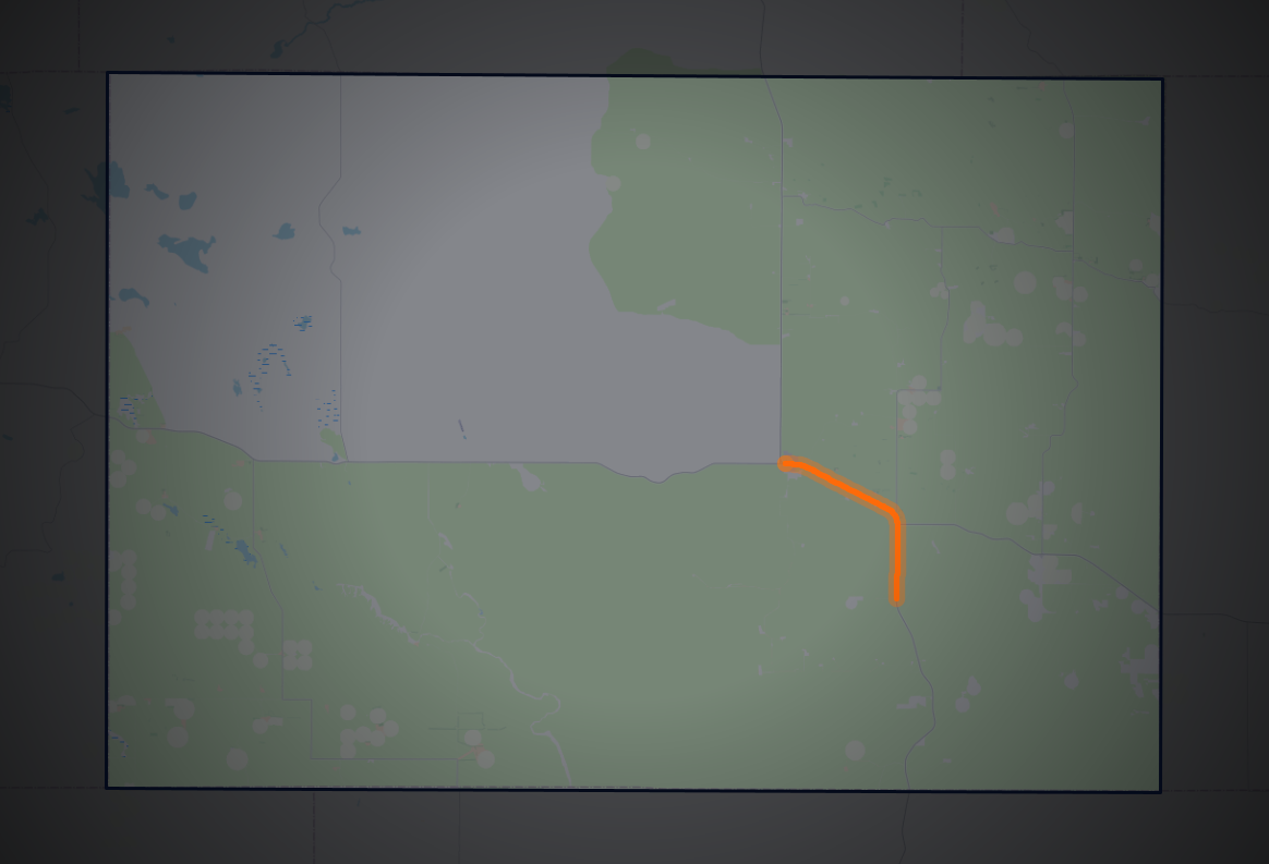 Traffic map of McPherson, Nebraska