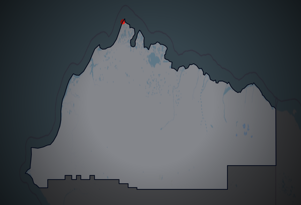 Traffic map of North Slope, Alaska
