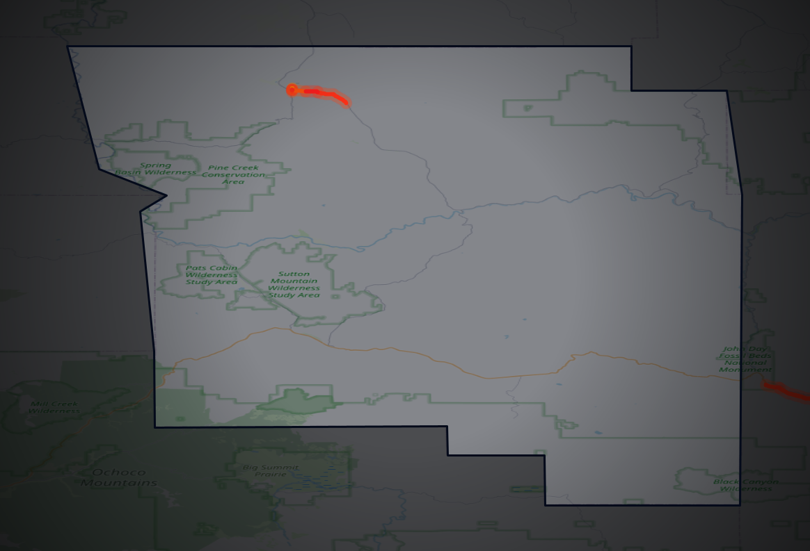 Traffic map of Wheeler, Oregon