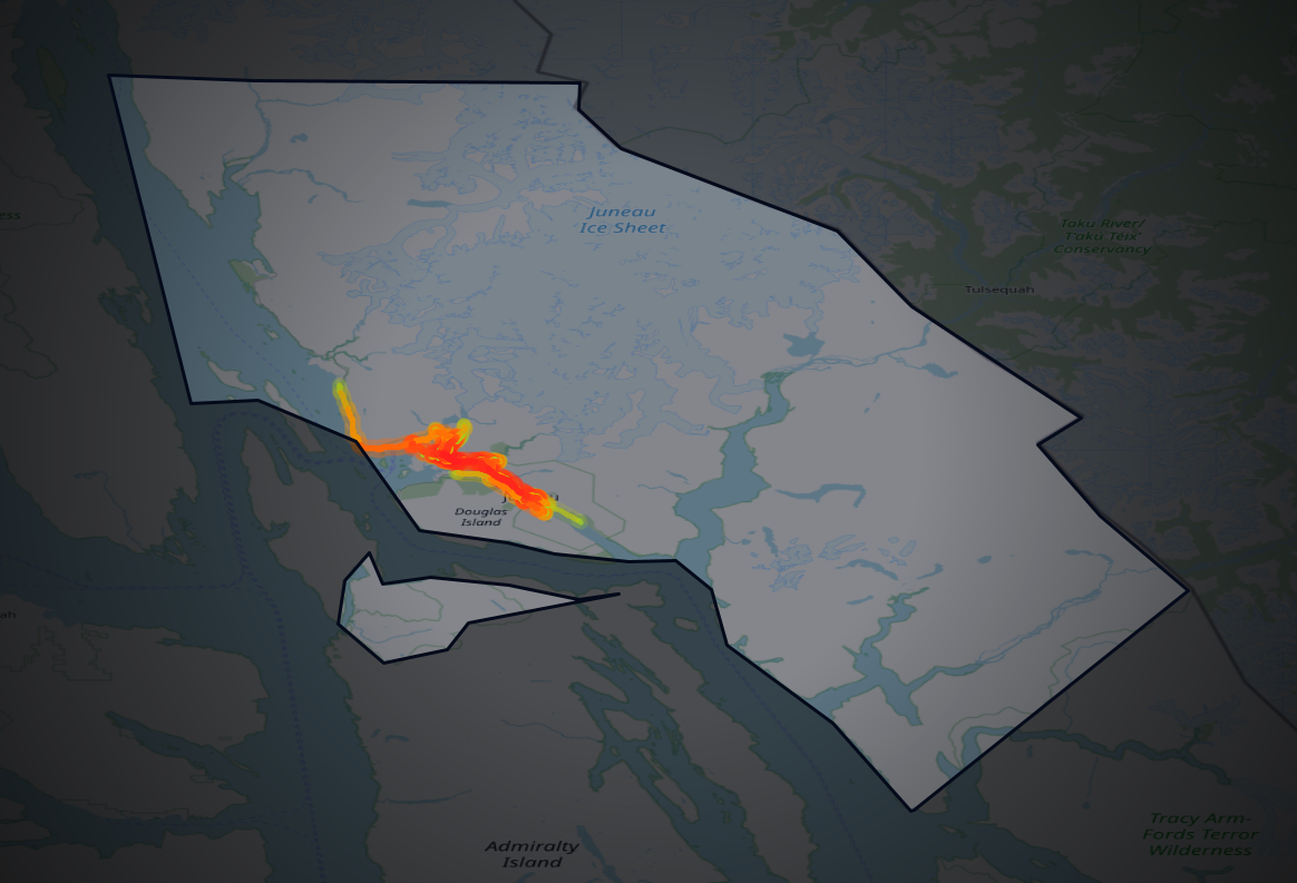 Traffic map of Juneau, Alaska