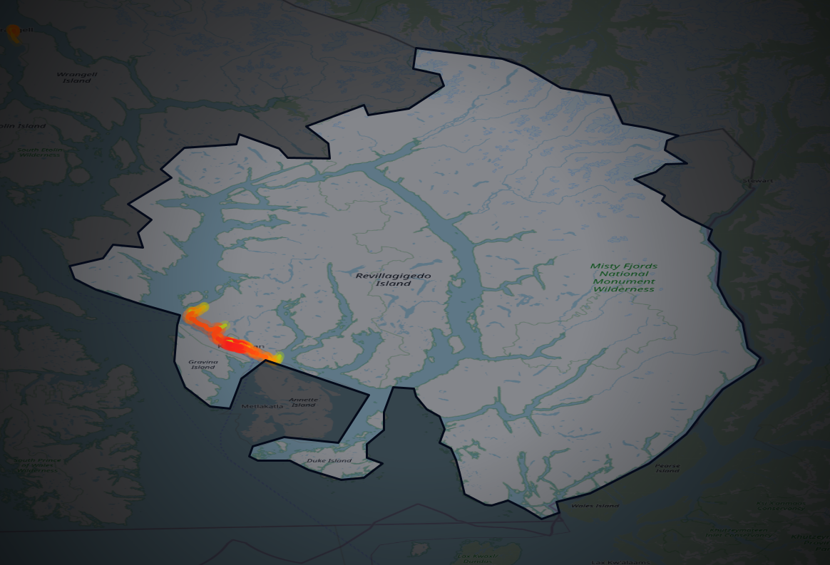 Traffic map of Ketchikan Gateway, Alaska