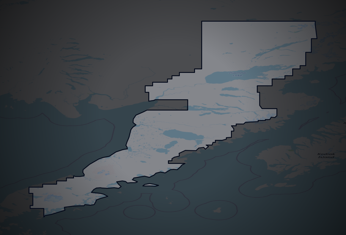 Traffic map of Lake and Peninsula, Alaska